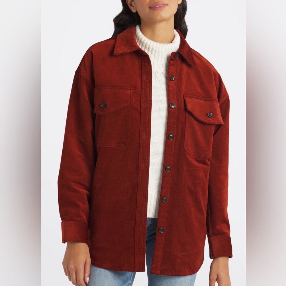 Madwell Corduroy Twill Oversized Shirt Jacket